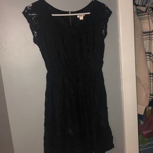 black lace dress